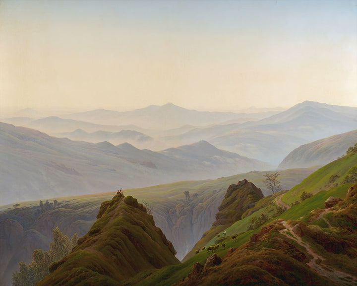 Morning in the Mountains (Morgen im Gebirge) by Caspar David Friedrich - Art Print - Zapista