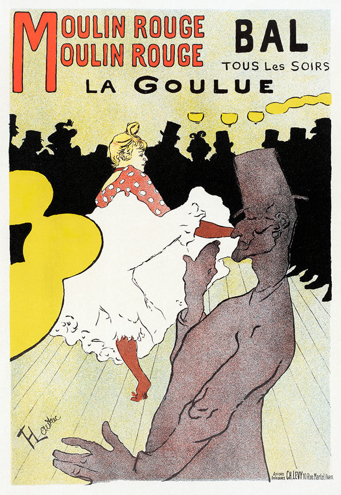 Moulin Rouge: La Goulue by Henri de Toulouse-Lautrec - Art Print - Zapista