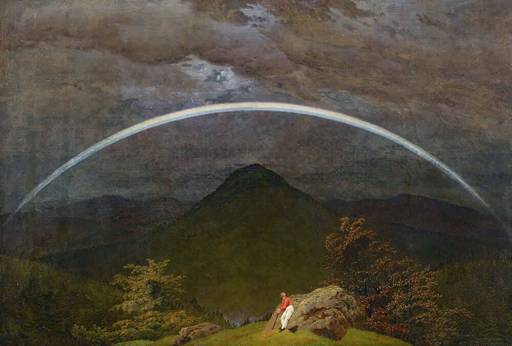 Mountain Landscape with Rainbow by Caspar David Friedrich - Art Print - Zapista