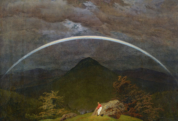 Mountain Landscape with Rainbow by Caspar David Friedrich - Art Print - Zapista