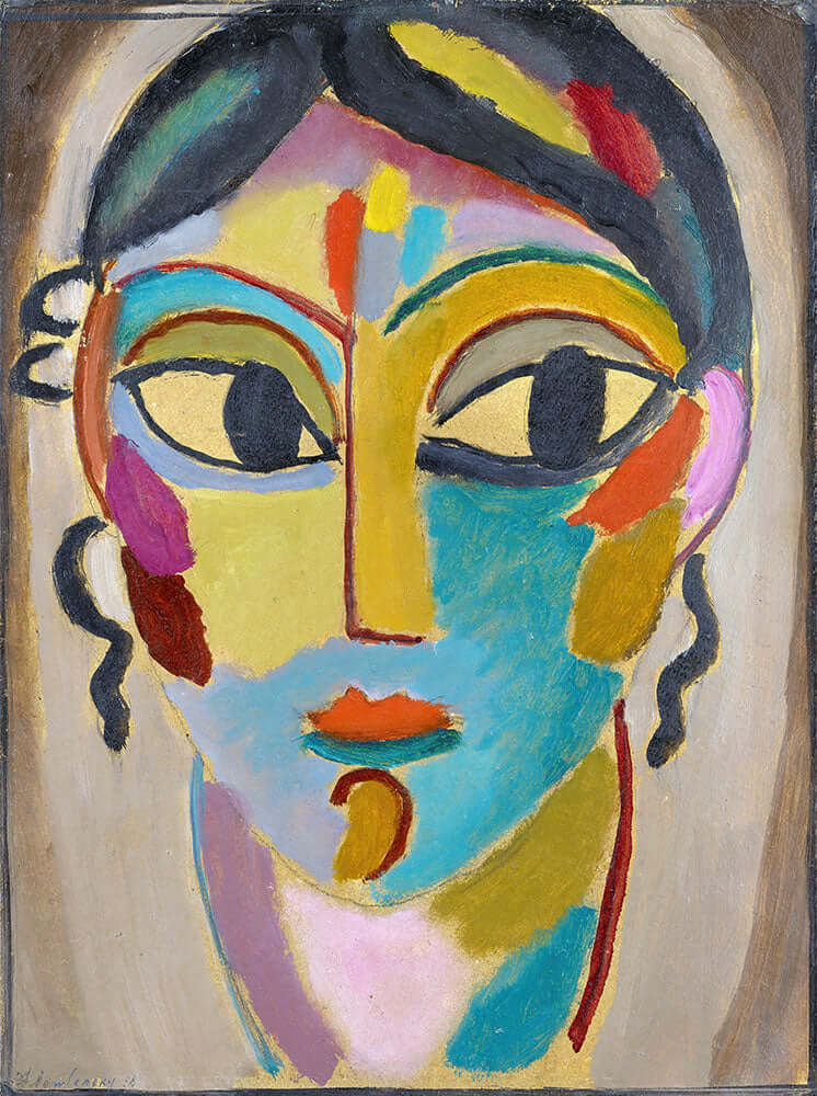 Mystical Head, Head Of A Girl by Alexej von Jawlensky - Art Print - Zapista