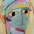 Mystical head, Three-quarter profile by Alexej von Jawlensky - Art Print - Zapista