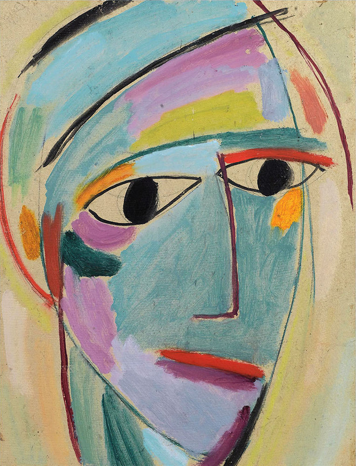 Mystical head, Three-quarter profile by Alexej von Jawlensky - Art Print - Zapista