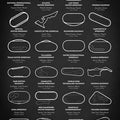 Nascar Race Tracks 2024 Season - Art Print - Zapista