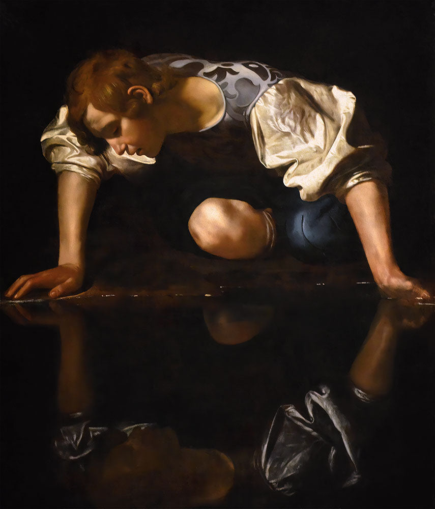 Narcissus by Caravaggio - Art Print - Zapista