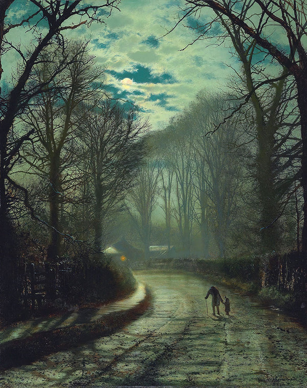 Nearing home by John Atkinson Grimshaw - Art Print - Zapista