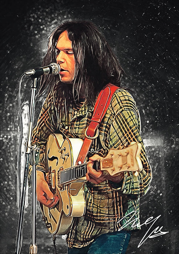 Neil Young - Art Print - Zapista