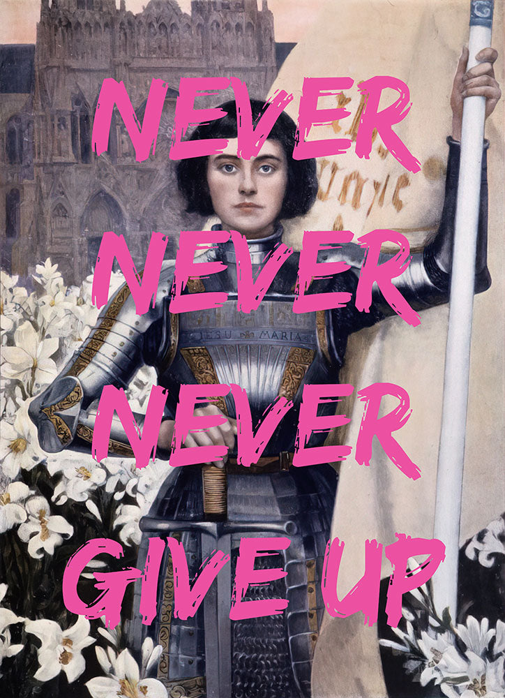 Never Give Up - Art Print - Zapista