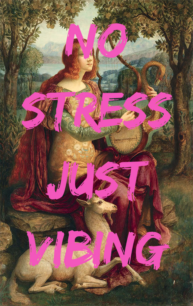 No Stress Just Vibing - Art Print - Zapista