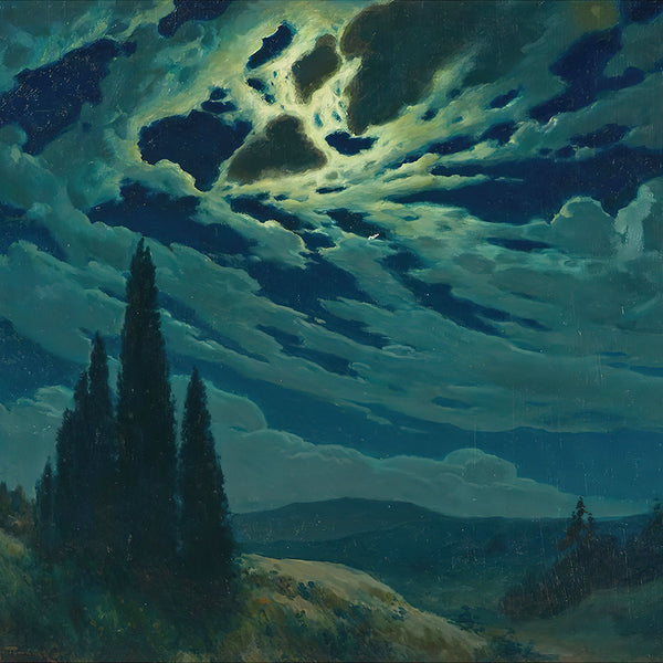 Nocturnal Landscape with Dunes by Joseph Tomanek - Art Print - Zapista