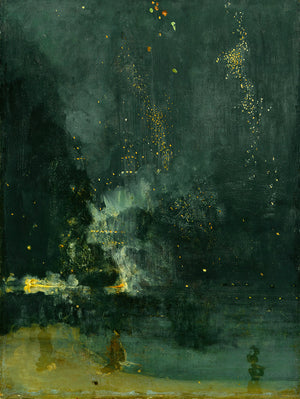 Nocturne in Black and Gold: The Falling Rocket by James McNeill Whistler - Art Print - Zapista