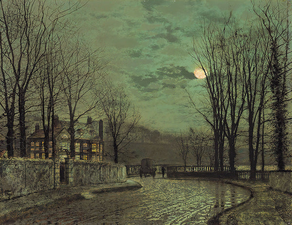 November Moonlight by John Atkinson Grimshaw - Art Print - Zapista