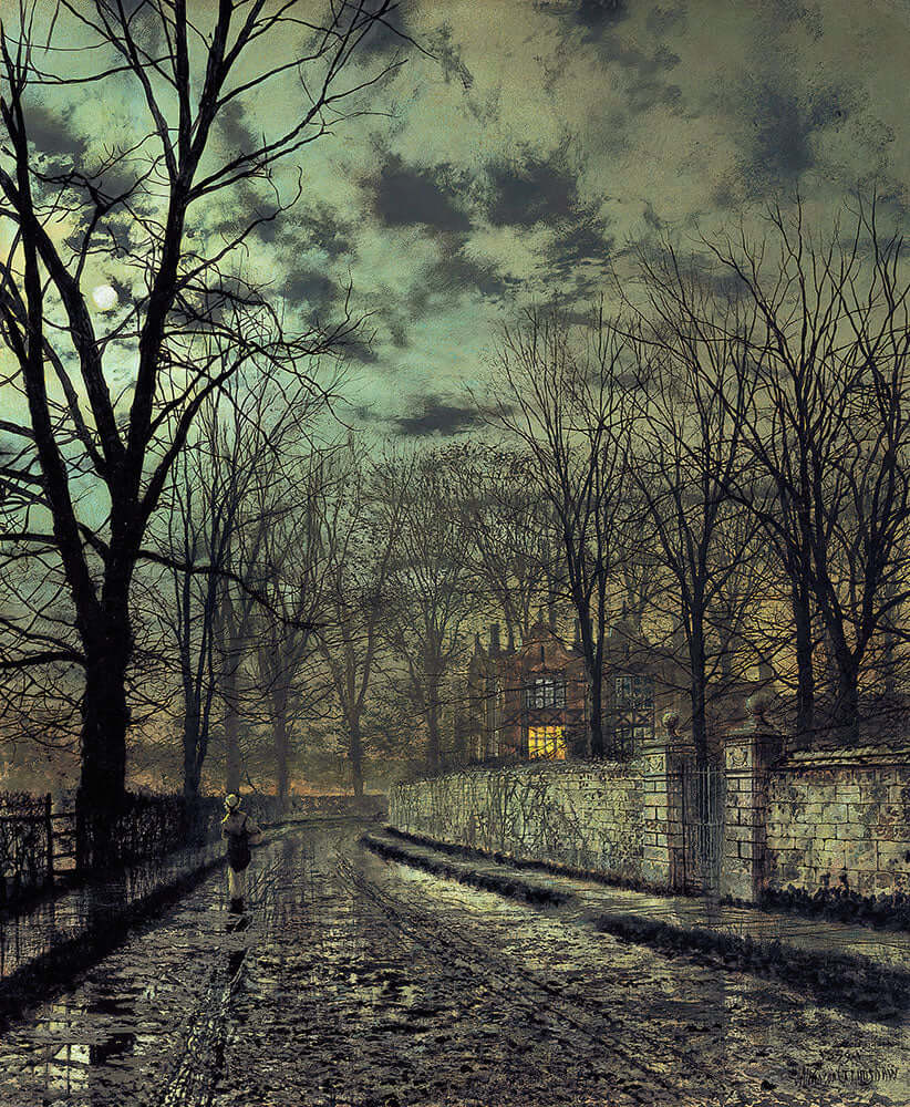 November by John Atkinson Grimshaw - Art Print - Zapista