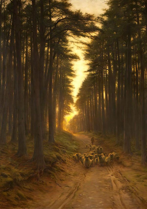 Now Comes Still Evening On by Joseph Farquharson - Art Print - Zapista