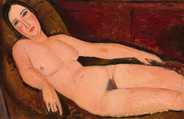 Nude on a Divan by Amedeo Modigliani - Art Print - Zapista