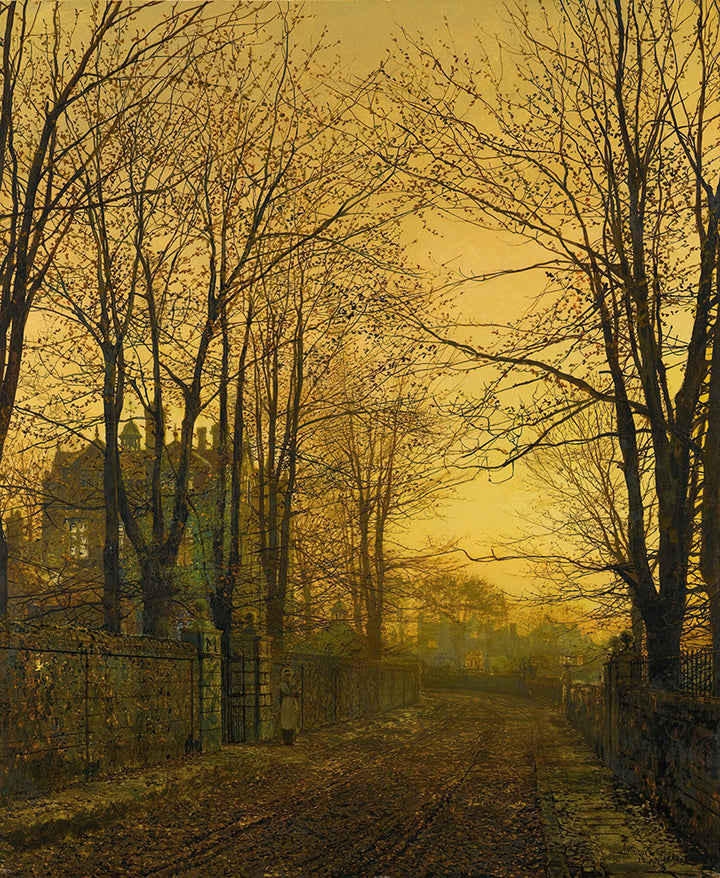 October After Glow by John Atkinson Grimshaw - Art Print - Zapista