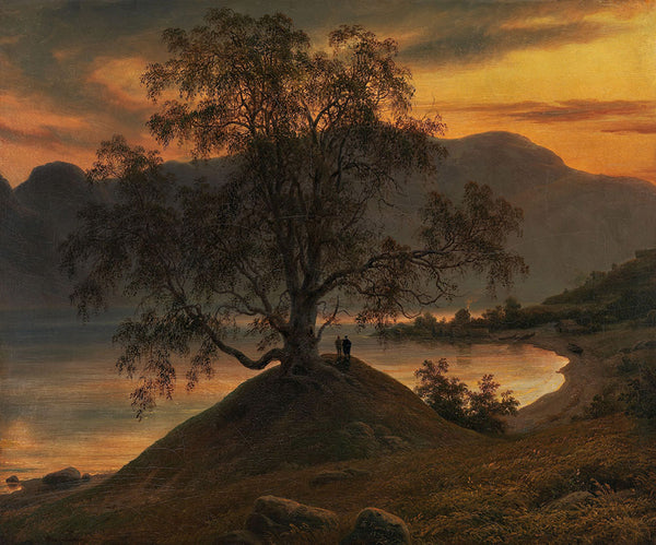 Old Birch Tree at the Sognefjord by Thomas Fearnley - Art Print - Zapista