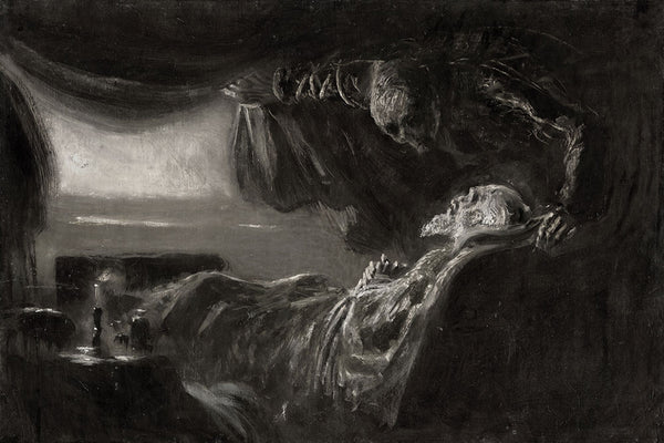 Old Man's Death by László Mednyánszky - Art Print - Zapista