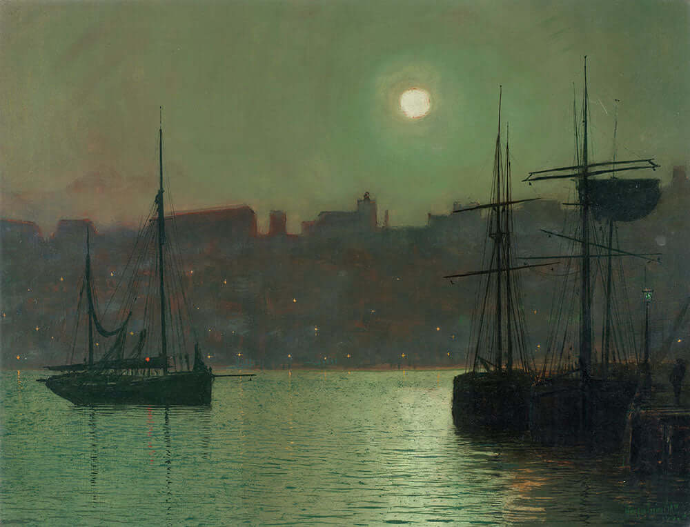 Old Scarborough by John Atkinson Grimshaw - Art Print - Zapista