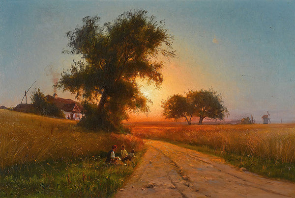 On a Late Summer's Evening, Ukraine by Iosif Evstafevich Krachkovsky - Art Print - Zapista