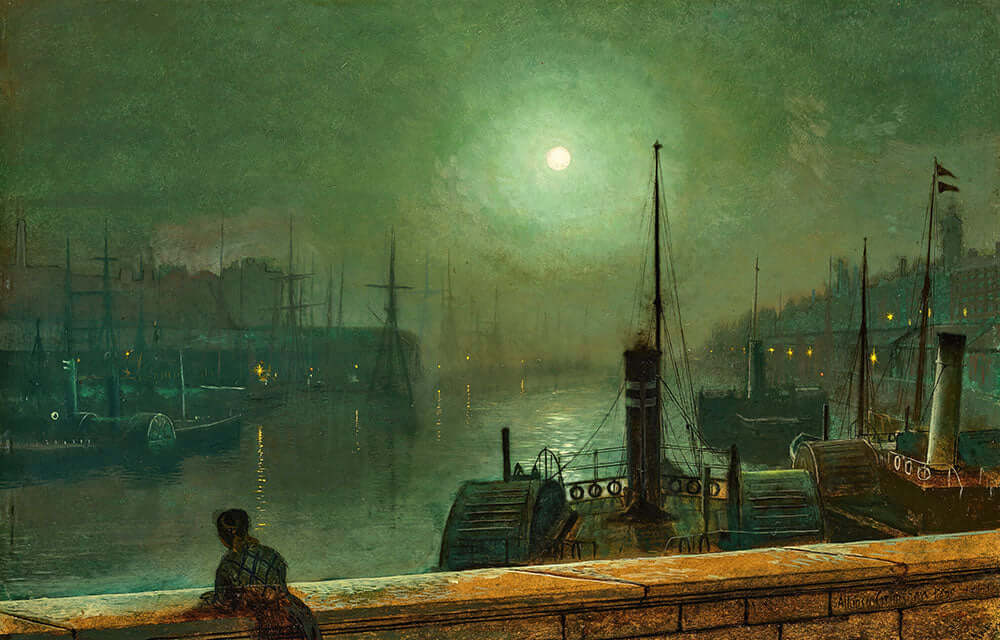 On the Clyde, Glasgow by John Atkinson Grimshaw - Art Print - Zapista