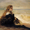On the Seashore by George Elgar Hicks - Art Print - Zapista