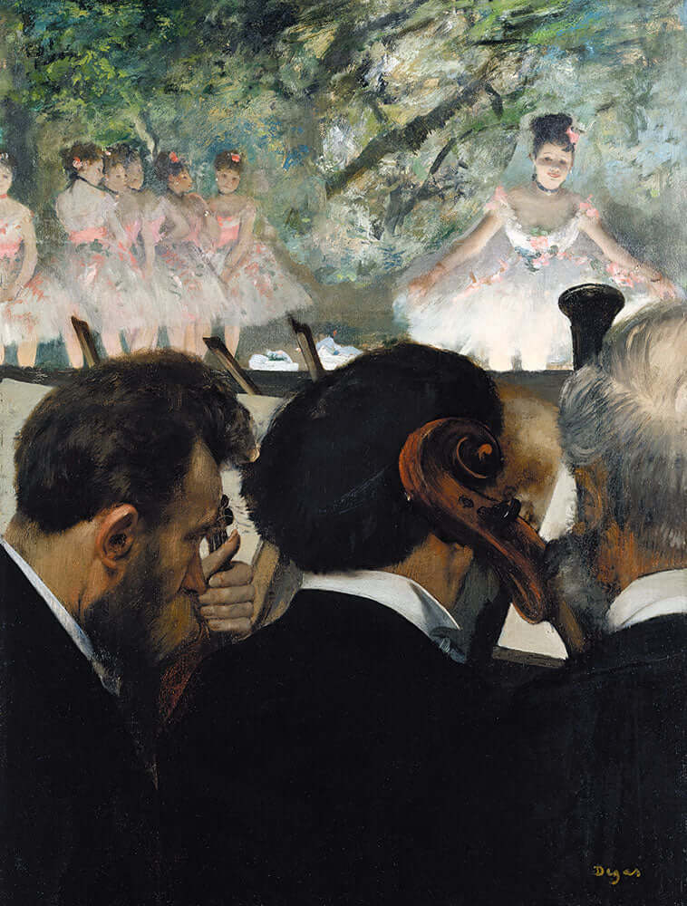 Orchestra Musicians by Edgar Degas - Art Print - Zapista