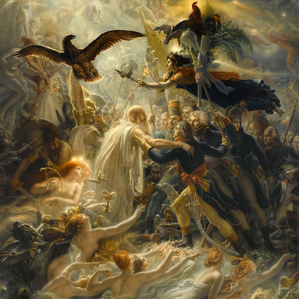 Ossian Receiving the Ghosts of French Heroes by Anne Louis Girodet-Trioson - Art Print - Zapista