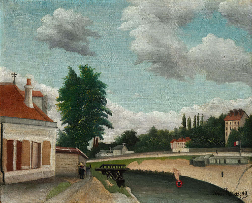 Outskirts of Paris by Henri Rousseau - Art Print - Zapista