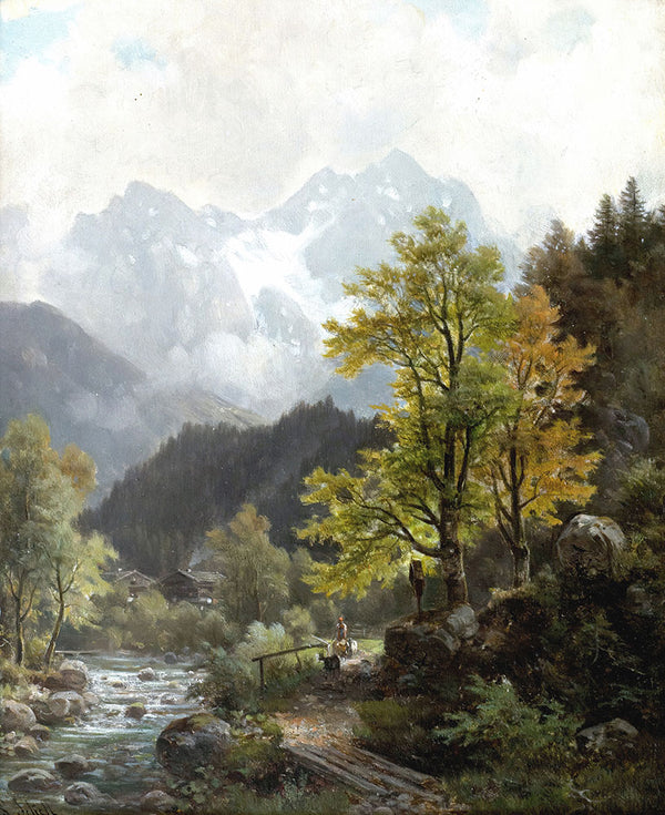 Partie im Berchtesgadener Land by Ludwig Sckell - Art Print - Zapista