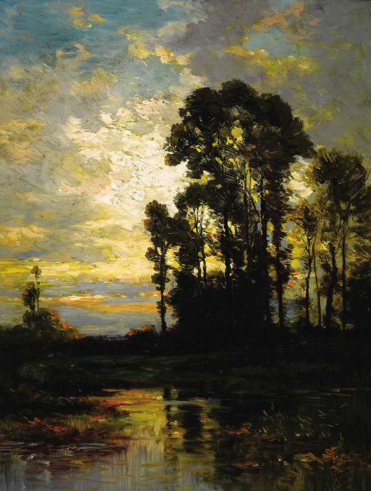 Pastoral Sunset by Carl Weber - Art Print - Zapista