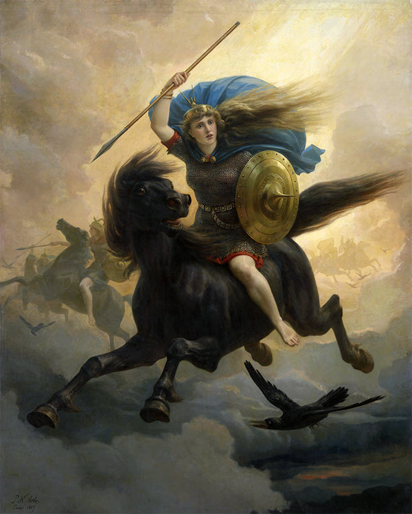 The Valkyrie by Peter Nicolai Arbo - Art Print - Zapista