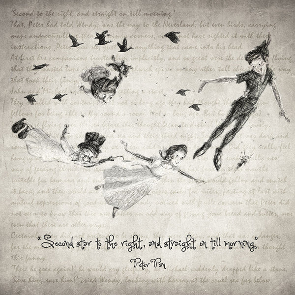 Peter Pan Quote - Art Print - Zapista