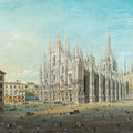 Piazza del Duomo, Milan by Carlo Bossoli - Art Print - Zapista