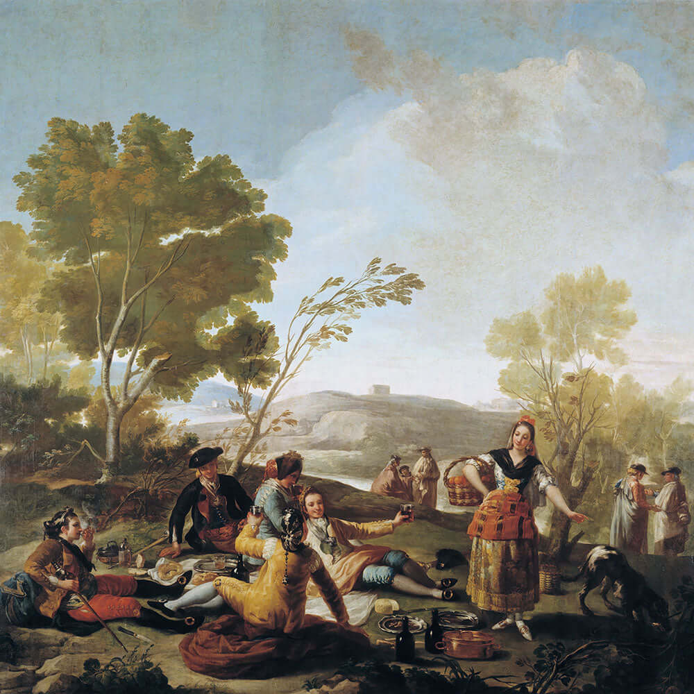 Picnic on the Banks of the Manzanares by Francisco Goya - Art Print - Zapista