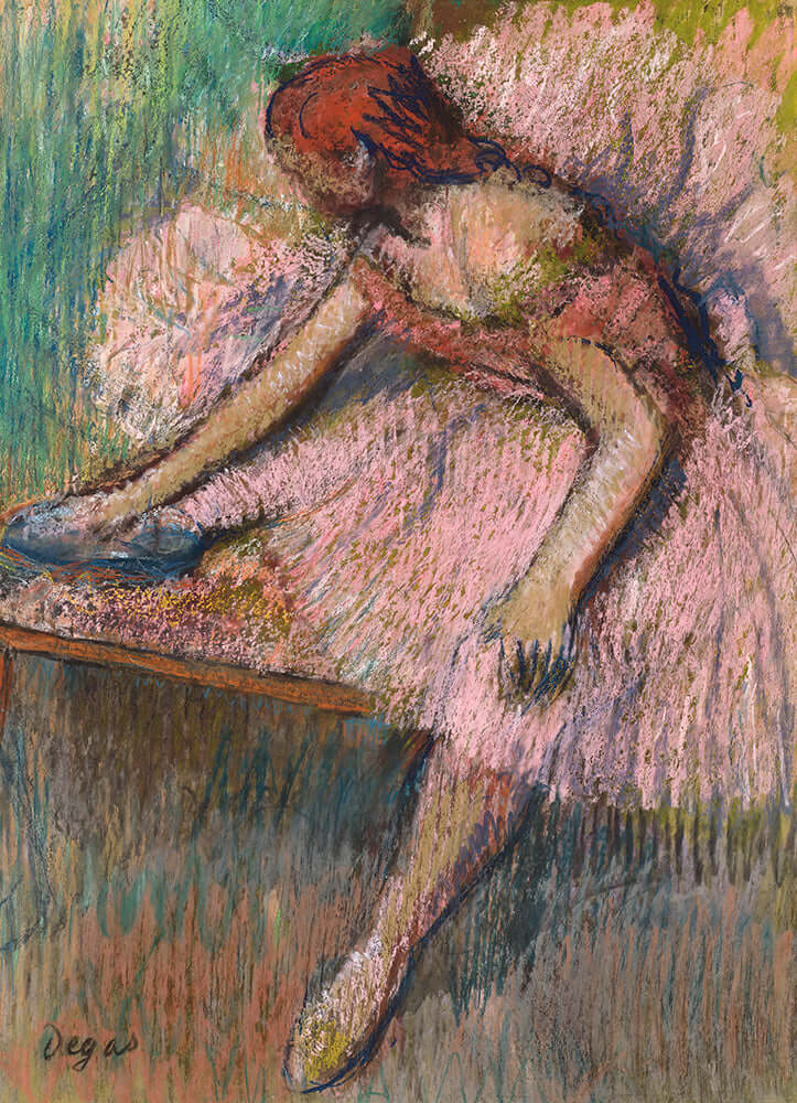 Pink Dancer by Edgar Degas - Art Print - Zapista