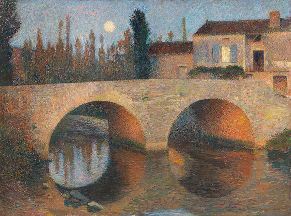 Pont de Labastide du Vert au clair de lune by Henri Martin - Art Print - Zapista