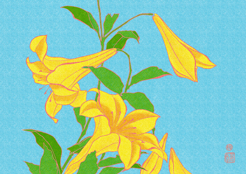 Pop Art Lilies by Inna Soyturk - Art Print - Zapista