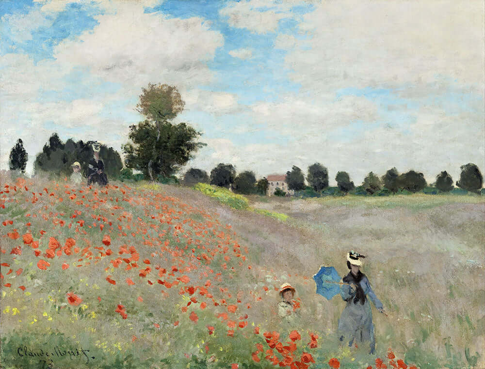 Poppy Field by Claude Monet - Art Print - Zapista