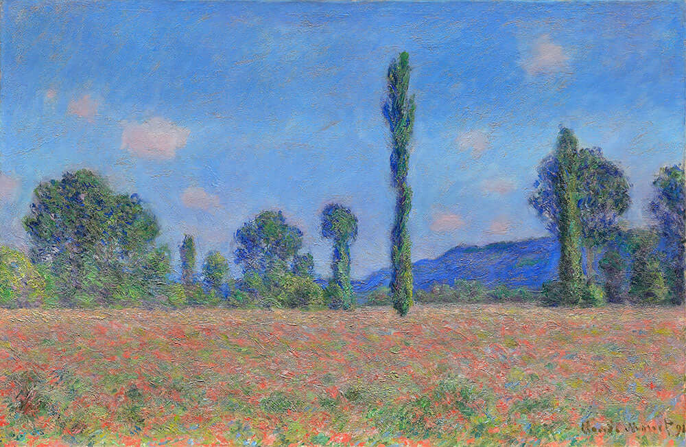 Poppy Field, Giverny by Claude Monet - Art Print - Zapista