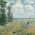 Poppy Fields near Argenteuil by Claude Monet - Art Print - Zapista