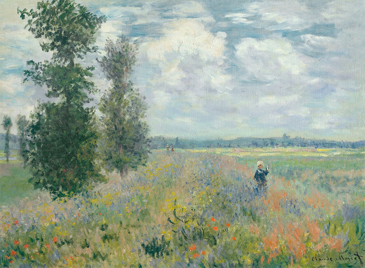 Poppy Fields near Argenteuil by Claude Monet - Art Print - Zapista