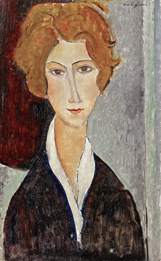 Portrait De Femme by Amedeo Modigliani - Art Print - Zapista