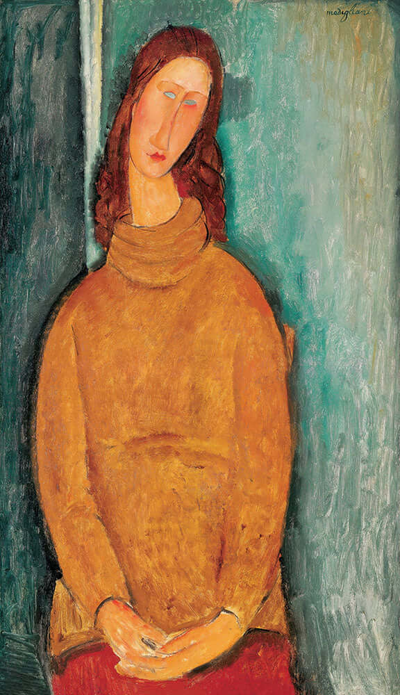 Portrait of Jeanne Hébuterne by Amedeo Modigliani - Art Print - Zapista