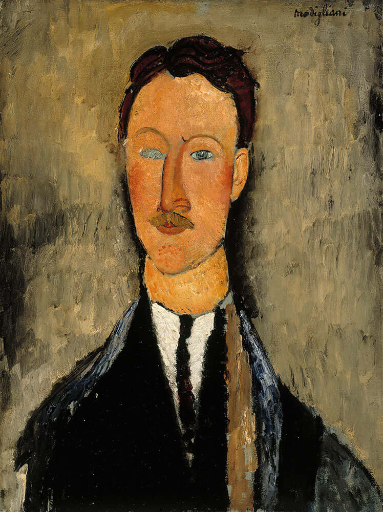 Portrait Of The Artist Léopold Survage by Amedeo Modigliani - Art Print - Zapista