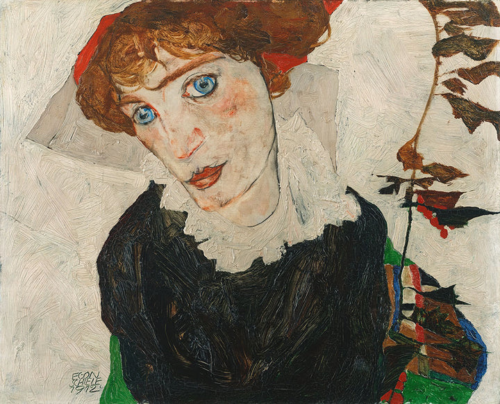 Portrait Of Wally Neuzil by Egon Schiele - Art Print - Zapista