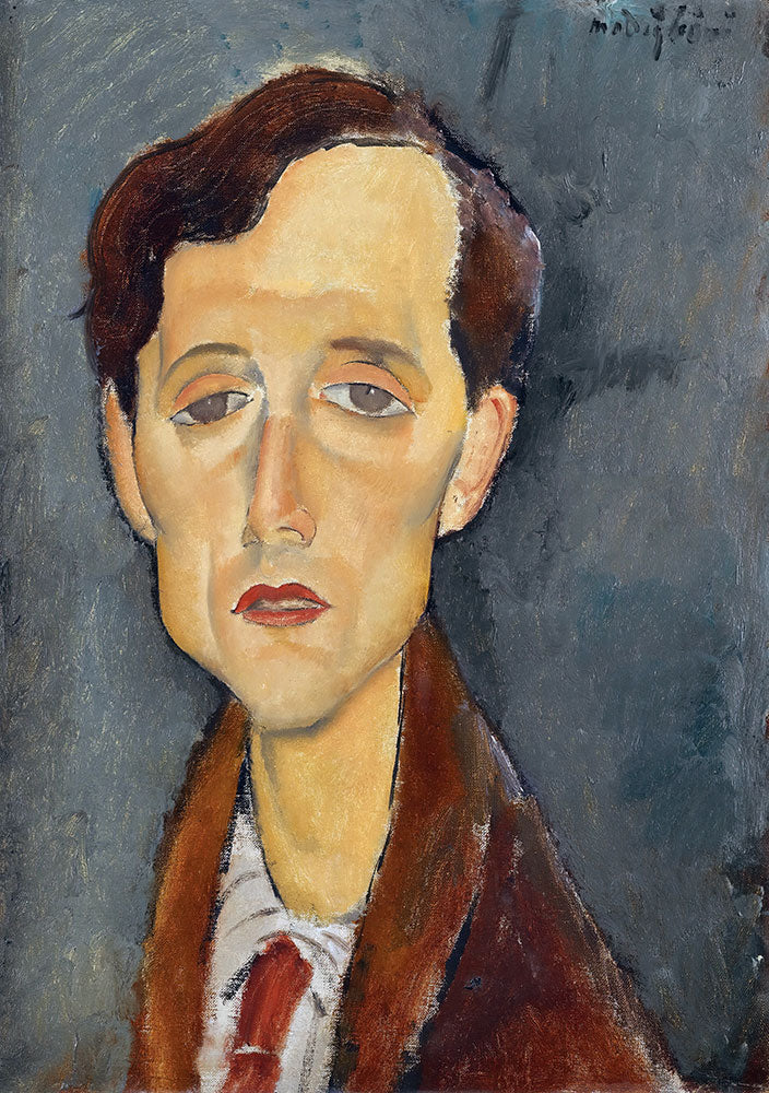 Portrait of Frans Hellens by Amedeo Modigliani - Art Print - Zapista