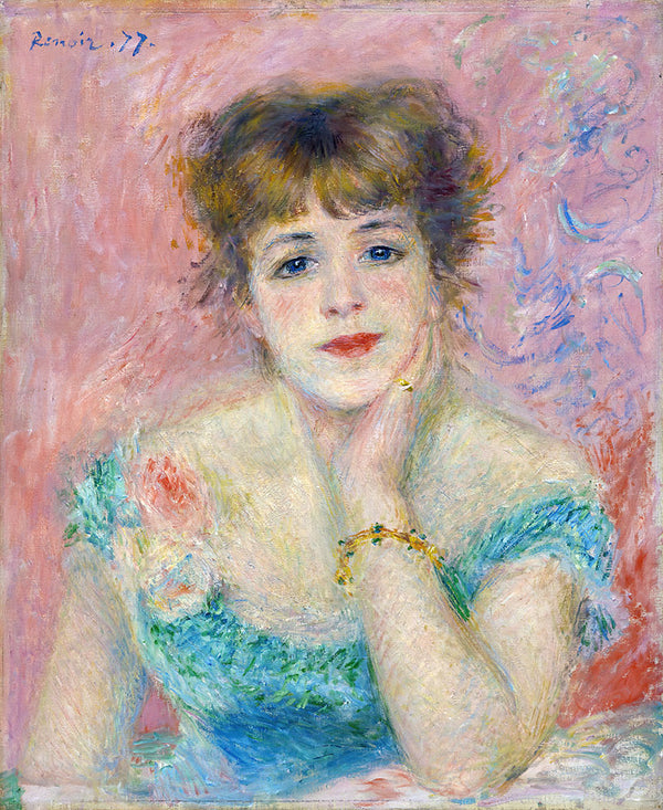 Portrait of Jeanne Samary by Pierre-Auguste Renoir - Art Print - Zapista