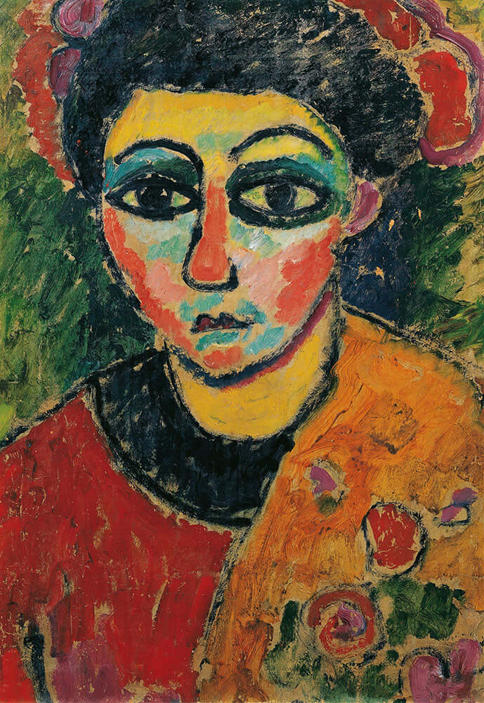 Portrait of a Lady by Alexej von Jawlensky - Art Print - Zapista