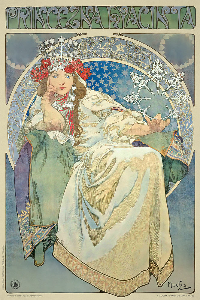 Princess Hyacinth by Alphonse Mucha - Art Print - Zapista